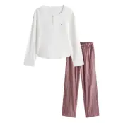 Tommy Hilfiger Gift Ls Tee Flnl Set W.slippers Multi/patterned