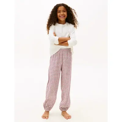 Tommy Hilfiger Ls Cuffed Pj Set Gifting - Cream - 140-152