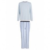 Tommy Hilfiger Ls Pant Woven Set Print Blå