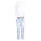 Tommy Hilfiger Ls Pant Woven Set Print Vit