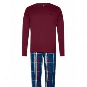 Tommy Hilfiger Ls Pj Set Woven - Boxed Burgundy