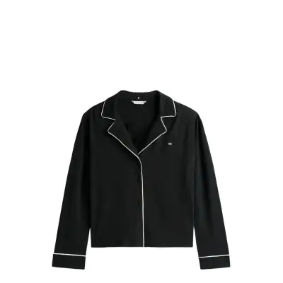 Tommy Hilfiger Ls Shirt Pants Set Svart