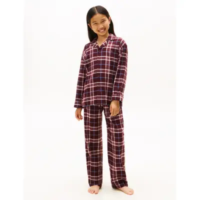 Tommy Hilfiger Pj Straight Gifting Print Set - Red - 128-140