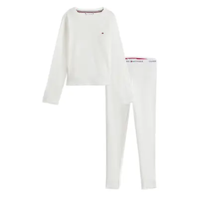 Tommy Hilfiger Pointelle Ls Pj Set Gifting Vit
