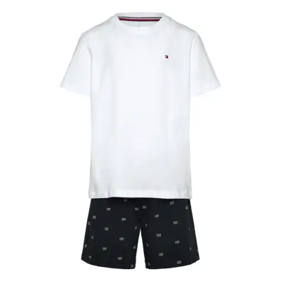 Tommy Hilfiger S/S Jersey Pj Set Vit