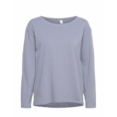 Top Pyjama Soft Cotton Top Blå Lindex