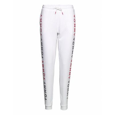Track Pant Pyjamasbyxor Mjukisbyxor Vit Tommy Hilfiger