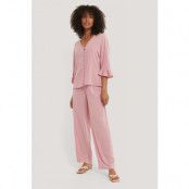 Trendyol Ruffle Pyjamas Set - Pink