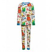 Trombon Pyjamas Pyjamas Set Multi/mönstrad Martinex