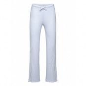 Lindex Trousers Pyjama Pointelle Long Blå