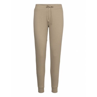 Trousers Pyjama Rib Pyjamasbyxor Mjukisbyxor Khakigrön Lindex