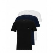 Tshirt Rn 3P Classic *Villkorat Erbjudande T-shirts Pyjama Tops Marinblå BOSS