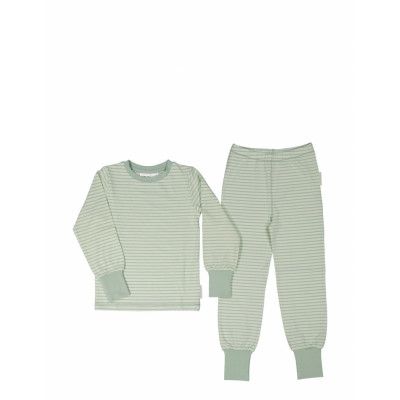 Geggamoja Two Pcs Pyjamas Classic Grön