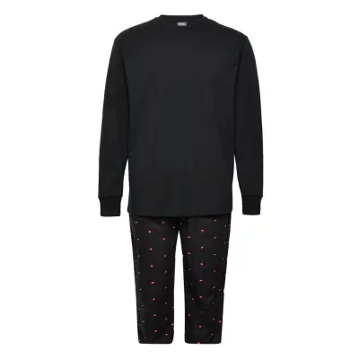 Umkit-Justin-Derik Pyjama Pyjamas Svart Diesel