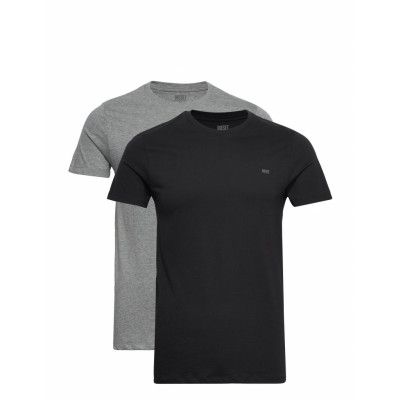 Umtee-Randal-Tube-Twopack T-Shirt *Villkorat Erbjudande Underwear Night & Loungewear Pyjama Tops Svart Diesel Men