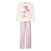 United Colors Of Benetton Pyjama(Sweater+Trous Rosa