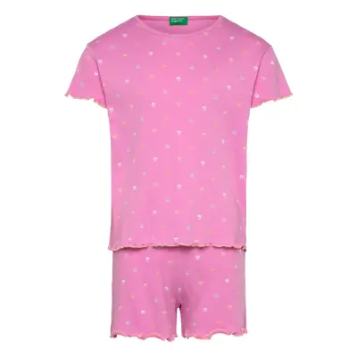 United Colors Of Benetton Pyjama(T-Shirt+Short Rosa
