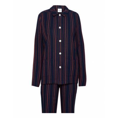 Uno Old School Pyjamas Blå Nufferton