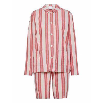 Uno Stripe Pyjamas Grå Nufferton