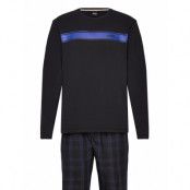 Urban Long Set Pyjamas Blue BOSS