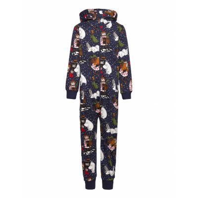 Vinterstjärna Overall Mblå 98/104 Pyjamas Set Marinblå Martinex
