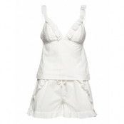 Vmisastella Nightwear Set Pyjamas Vit *Villkorat Erbjudande Vero Moda