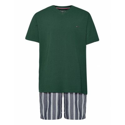 Vn Ss Short Woven Set Print Pyjamas Multi/mönstrad Tommy Hilfiger