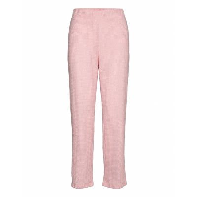 Waffle Bottoms Pants Pyjamasbyxor Mjukisbyxor Rosa Dorina