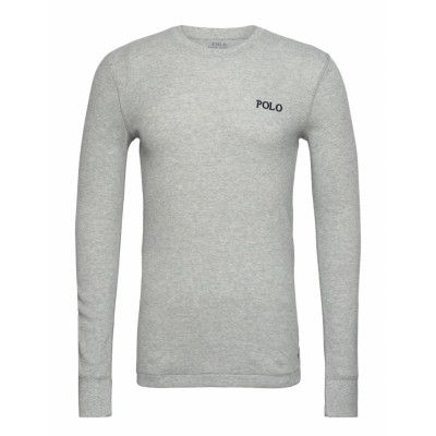 Polo Ralph Lauren Underwear Waffle-Knit Crewneck Sleep Shirt Grå