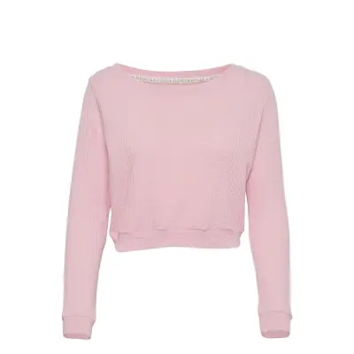 Waffle Tops Pyjamas Top Rosa Dorina