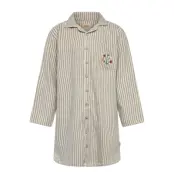 Wheat Nightgown L/S Sylva Blå
