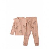 Liewood Wilhelm Printed Frill Pyjamas Set Rosa