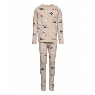 Wilhelm Printed Pyjamas Set Pyjamas Set Multi/mönstrad Liewood