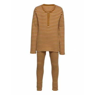 Wilhelm Pyjamas Set Pyjamas Set Brun Liewood