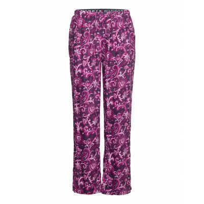 Woven Pant Print Pyjamasbyxor Mjukisbyxor Lila *Villkorat Erbjudande Tommy Hilfiger