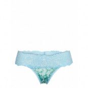 10Cm Far Out Lace Thong Stringtrosa Underkläder Blå Aerie