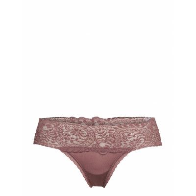 10Cm Far Out Lace Thong Stringtrosa Underkläder Rosa Aerie