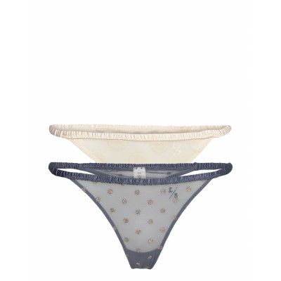 2-Pack Roomie Stringtrosa Underkläder Multi/mönstrad Love Stories