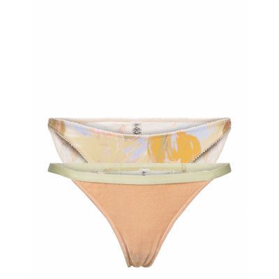 2-Pack Roomservice + Shelby Stringtrosa Underkläder Beige Love Stories