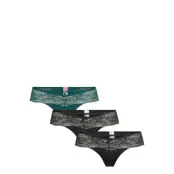 3-P Lia Boxerstring Stringtrosa Underkläder Svart Hunkemöller