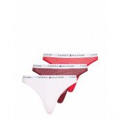 Tommy Hilfiger 3 Pack Mesh Thong Rosa