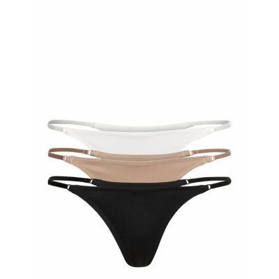 3-Pack Ow Thongs Stringtrosa Underkläder Multi/mönstrad OW Collection