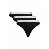 Tommy Hilfiger 3 Pack Thong Svart