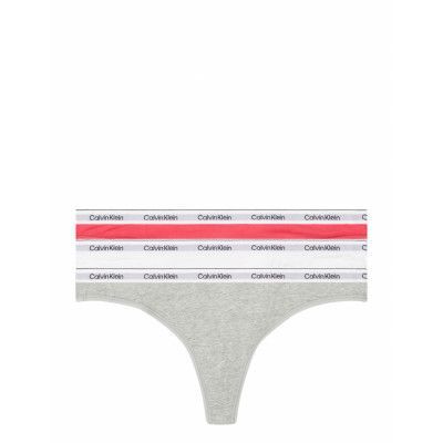 Calvin Klein Thong 3Pk Grå