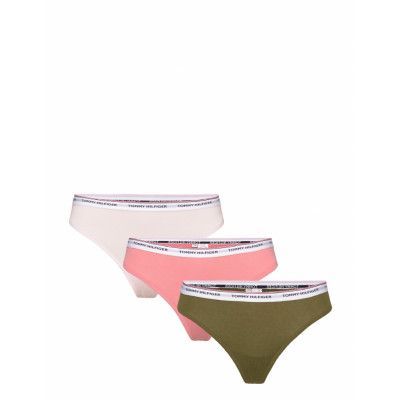 3 Pack Thong *Villkorat Erbjudande Stringtrosa Underkläder Multi/mönstrad Tommy Hilfiger