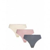 Thong 3Pk Stringtrosa Underkläder Multi/patterned Calvin Klein