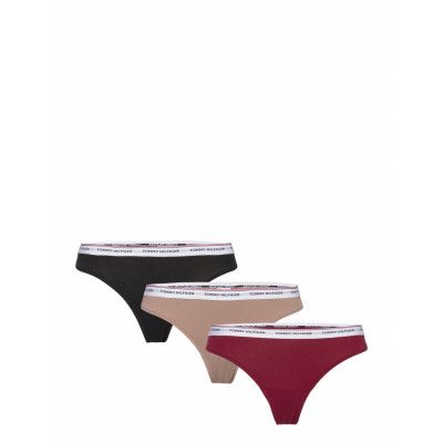 3 Pack Thong Stringtrosa Underkläder Red Tommy Hilfiger