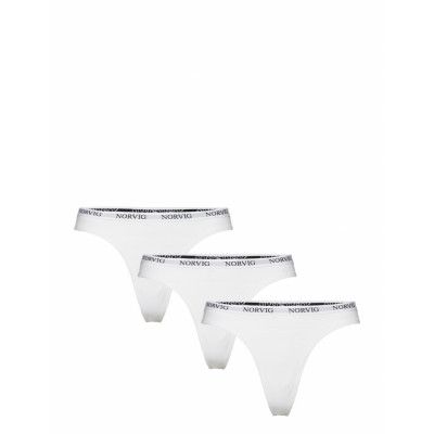 3-Pack Womens String *Villkorat Erbjudande Stringtrosa Underkläder Vit NORVIG