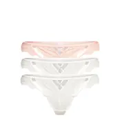 3-Pack Yakira String R Stringtrosa Underkläder Vit Hunkemöller