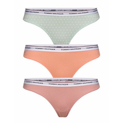 3p Thong Dot Print Stringtrosa Underkläder Multi/mönstrad Tommy Hilfiger